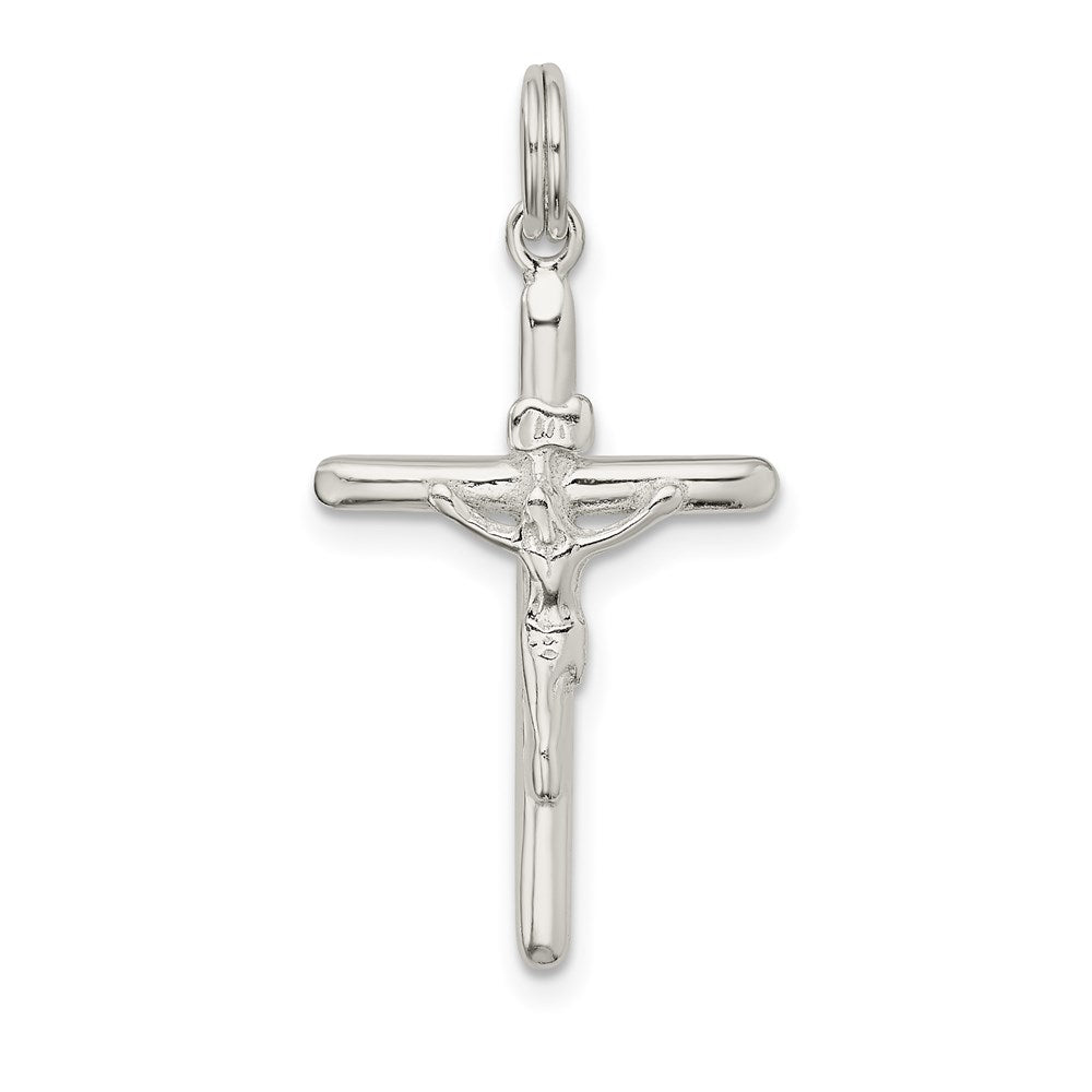 Sterling Silver Polished INRI Crucifix Charm