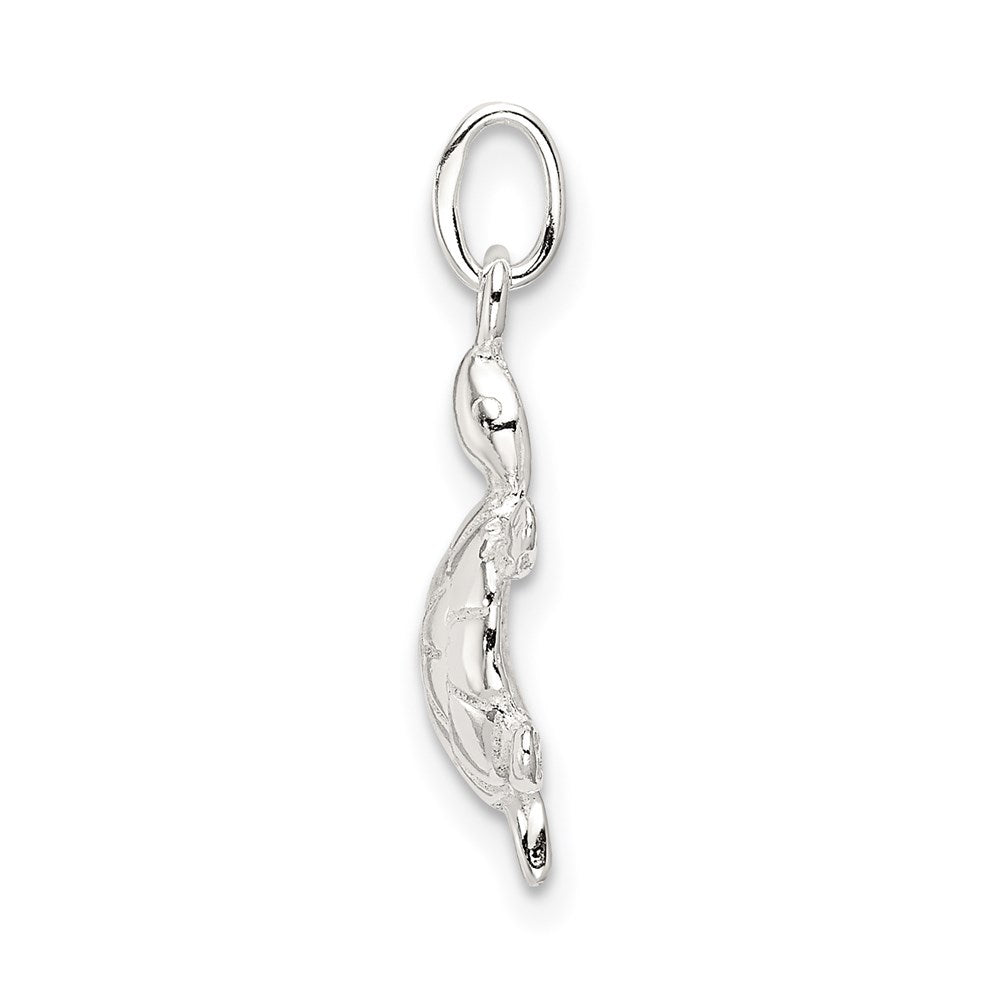 Sterling Silver Polished Turtle Charm