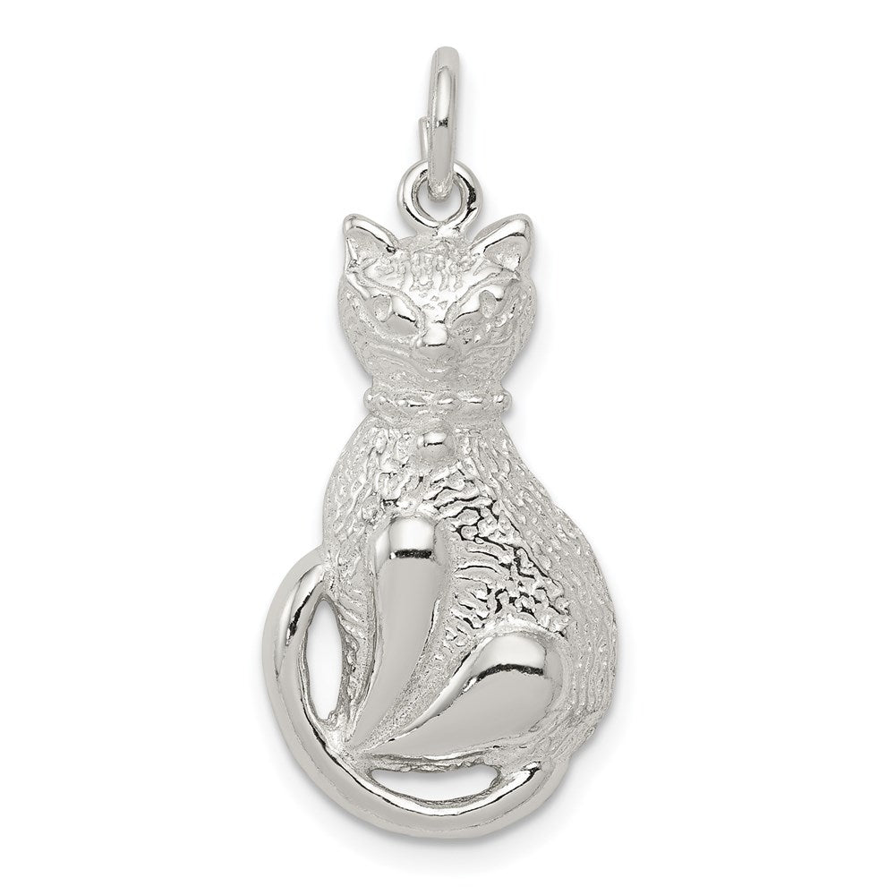 Sterling Silver Cat Charm