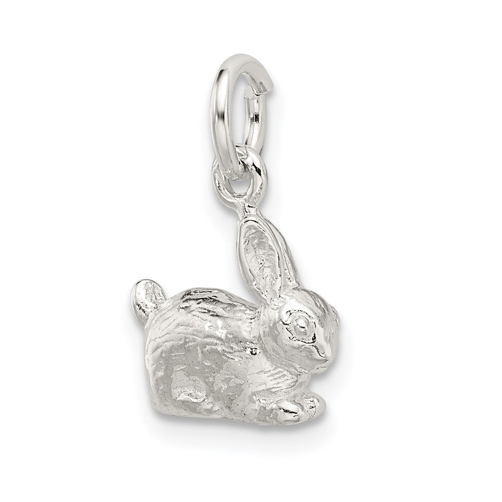 Sterling Silver 3-D Rabbit Charm