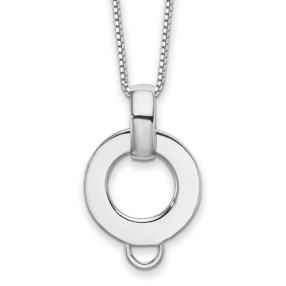 Sterling Silver Charm Holder Necklace