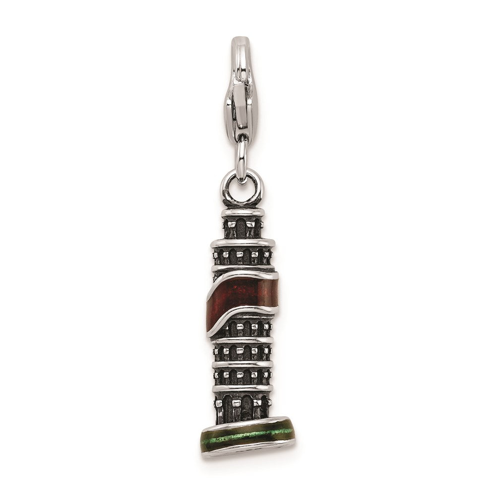 SS RH Enameled Leaning Tower of Pisa Charm