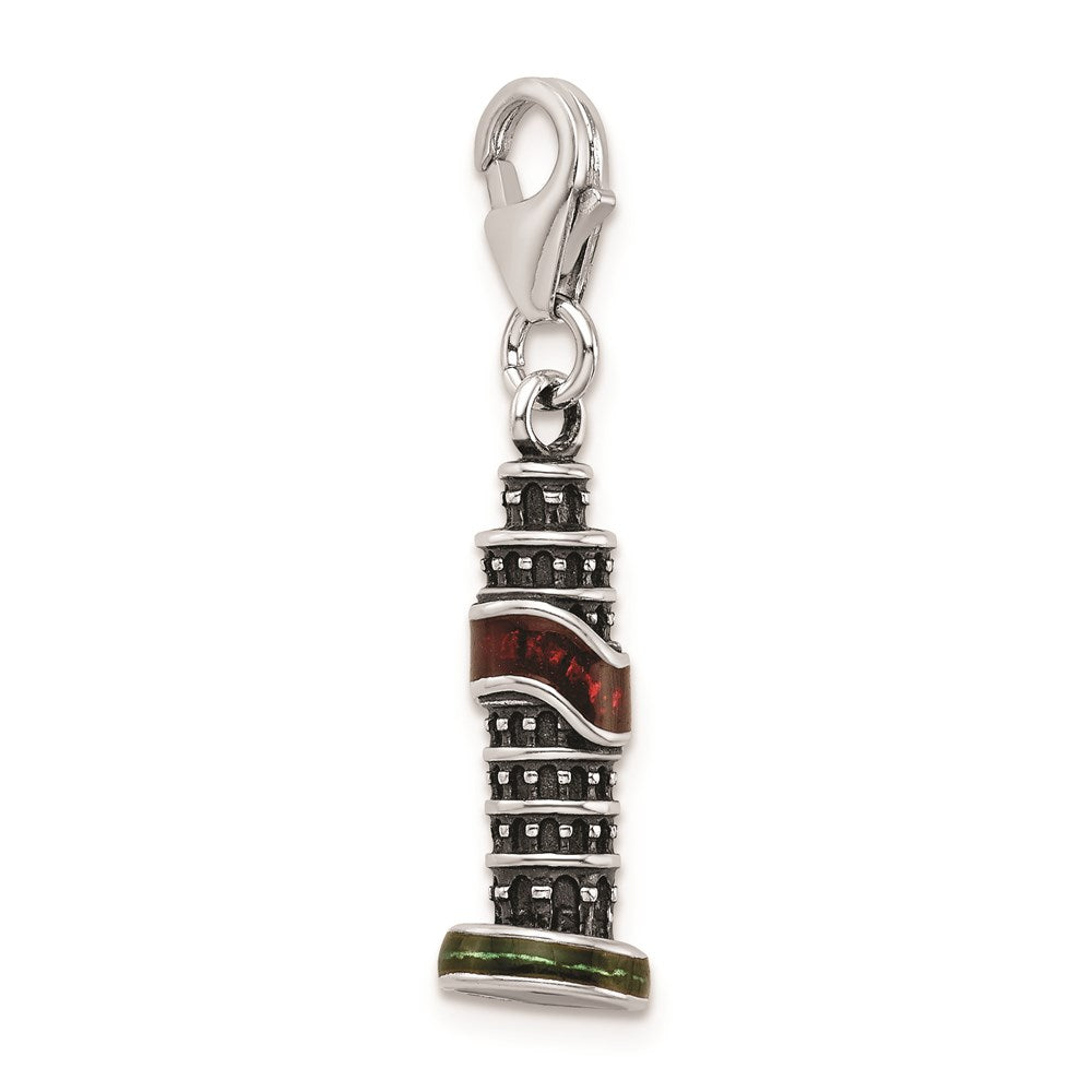 SS RH Enameled Leaning Tower of Pisa Charm