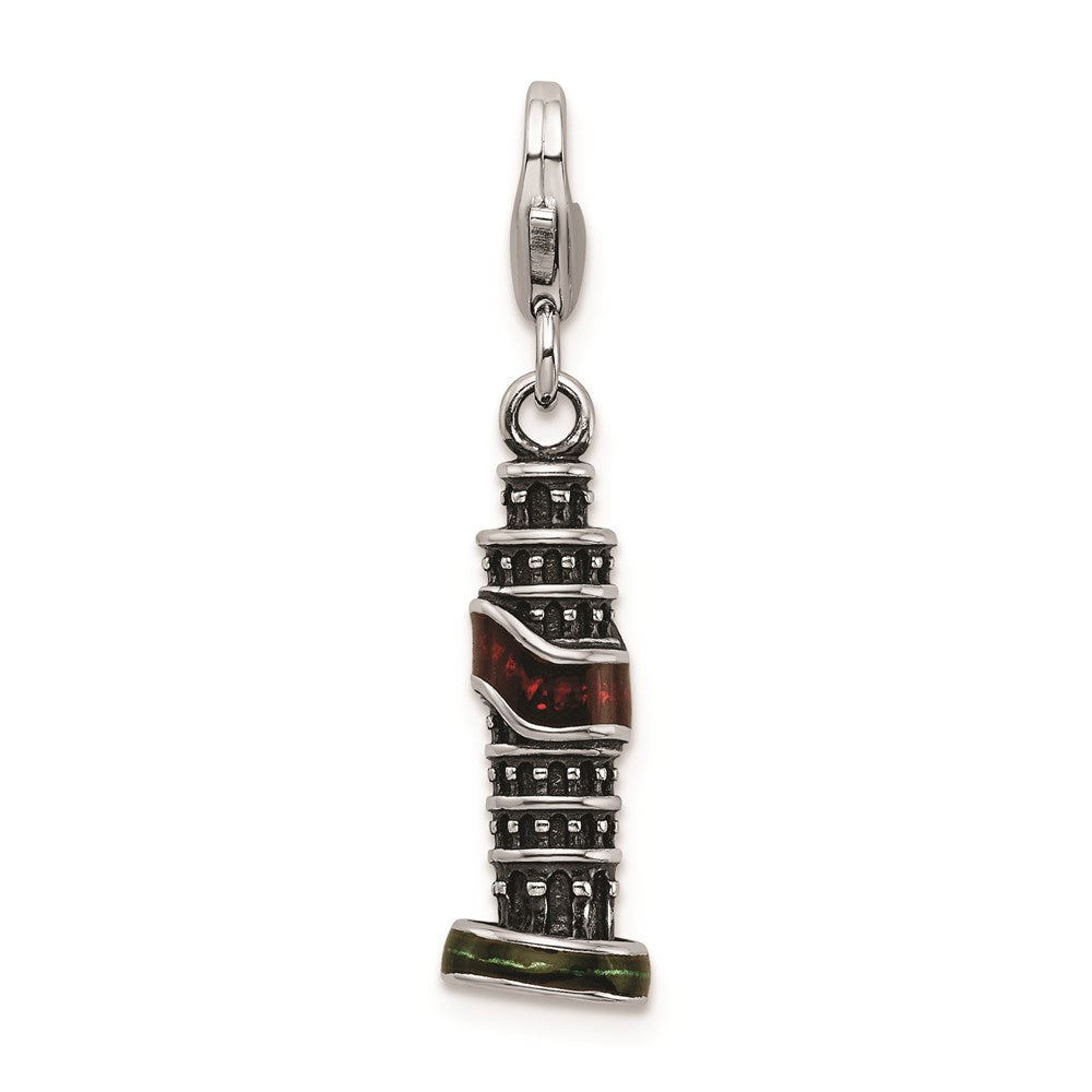 SS RH Enameled Leaning Tower of Pisa Charm