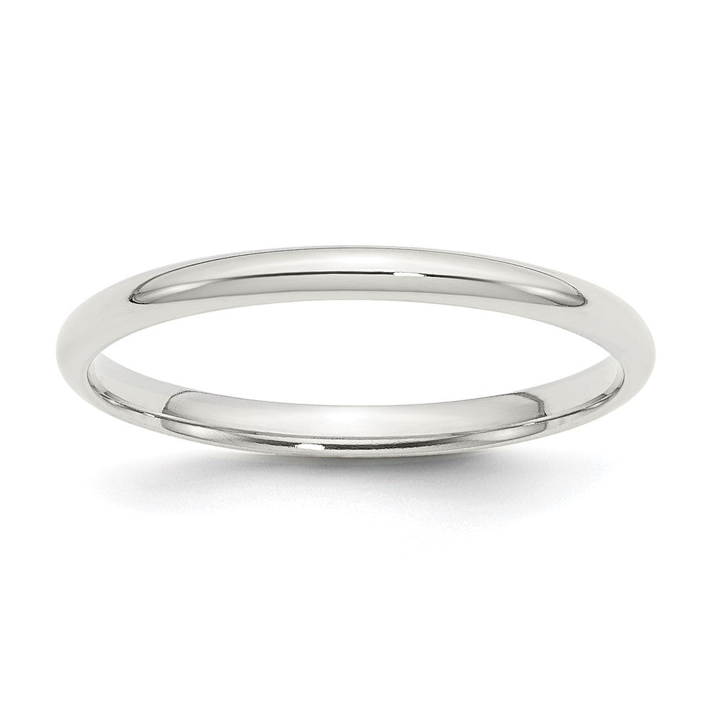 Sterling Silver 2mm Comfort Fit Size 10 Band