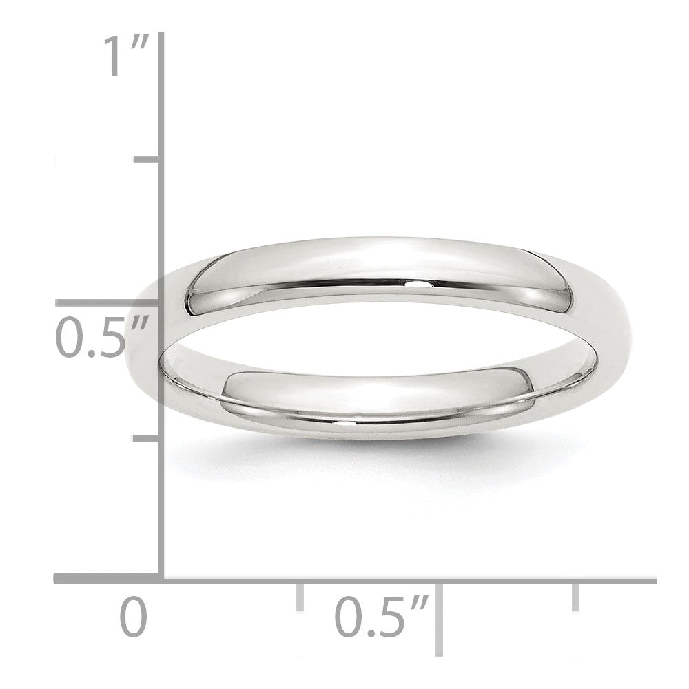 Sterling Silver 3mm Comfort Fit Size 5 Band