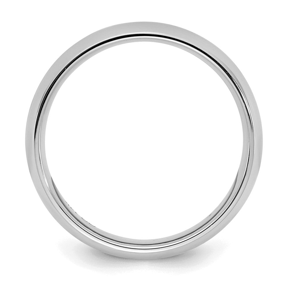 Sterling Silver Rhodium-plated 3mm Comfort Fit Band