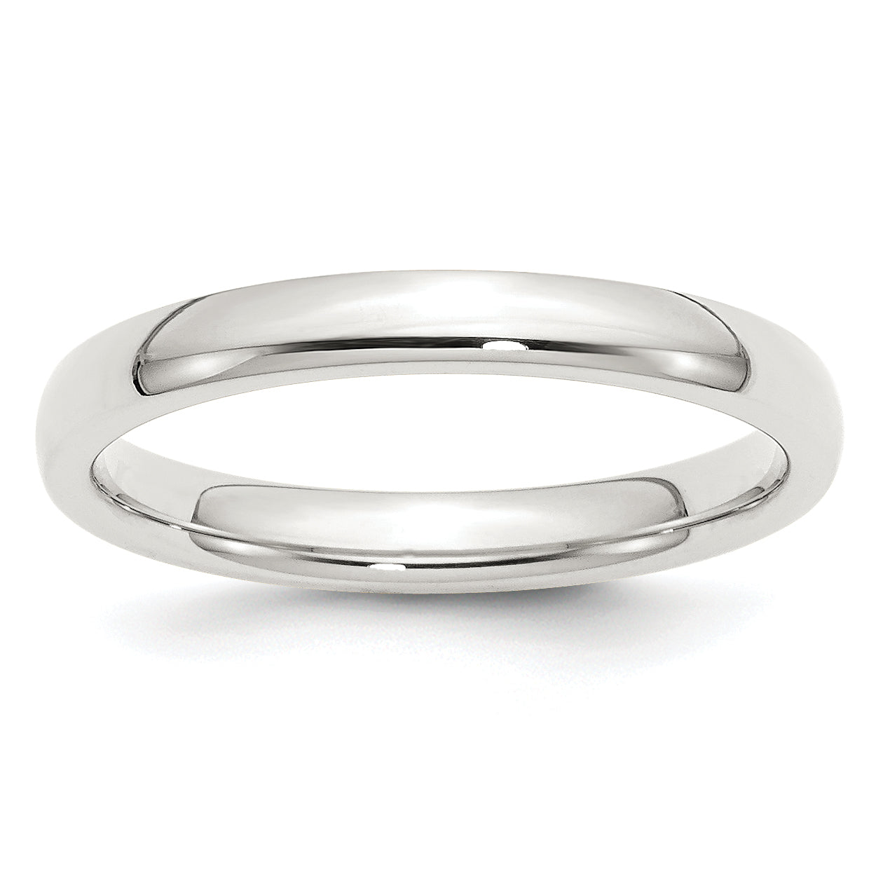 Sterling Silver 3mm Comfort Fit Band QCF030