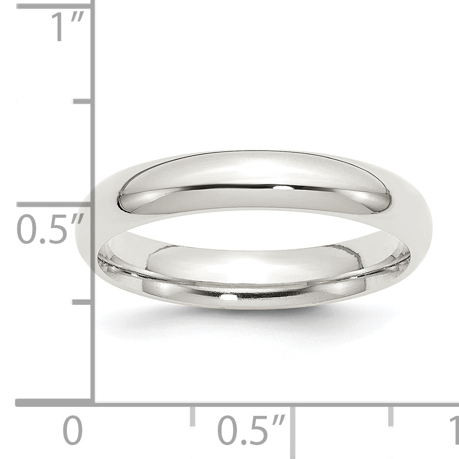 Sterling Silver 4mm Comfort Fit Band QCF040