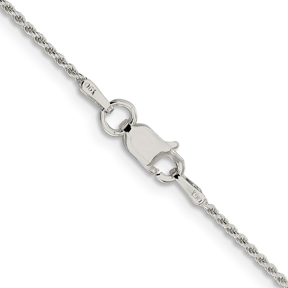 Sterling Silver 1.2mm Diamond-cut Rope Chain