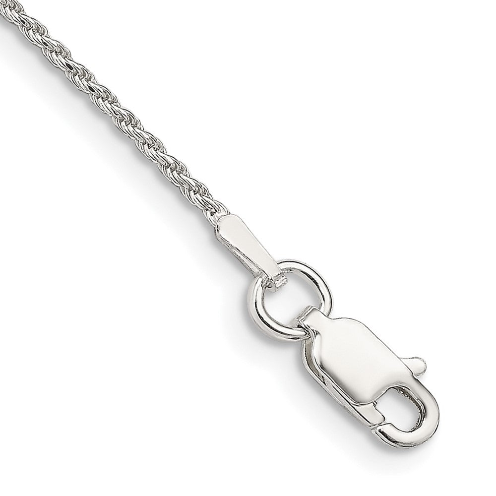 Sterling Silver 1.2mm Diamond-cut Rope Chain