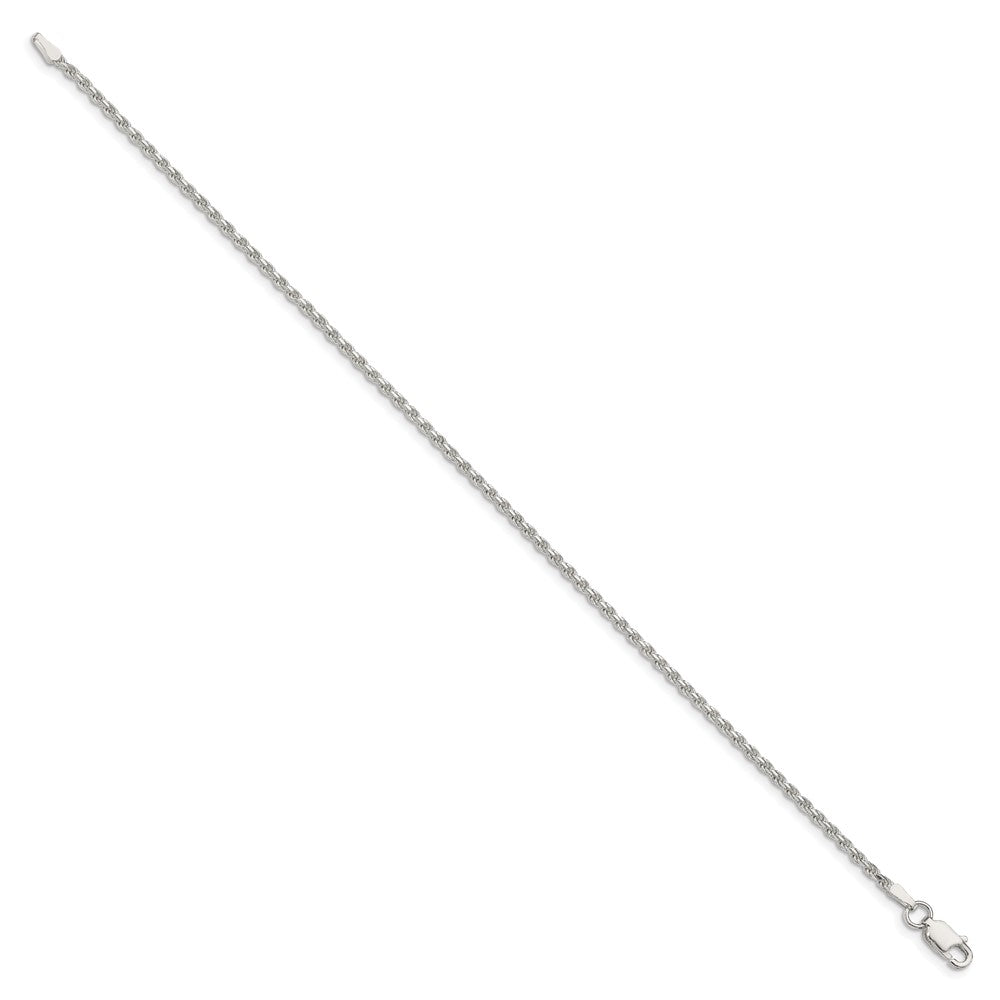 Sterling Silver 1.85mm Diamond-cut Rope Chain