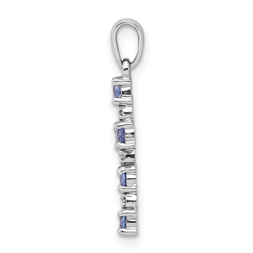 Sterling Silver Rhodium-plated with 2in ext Necklace