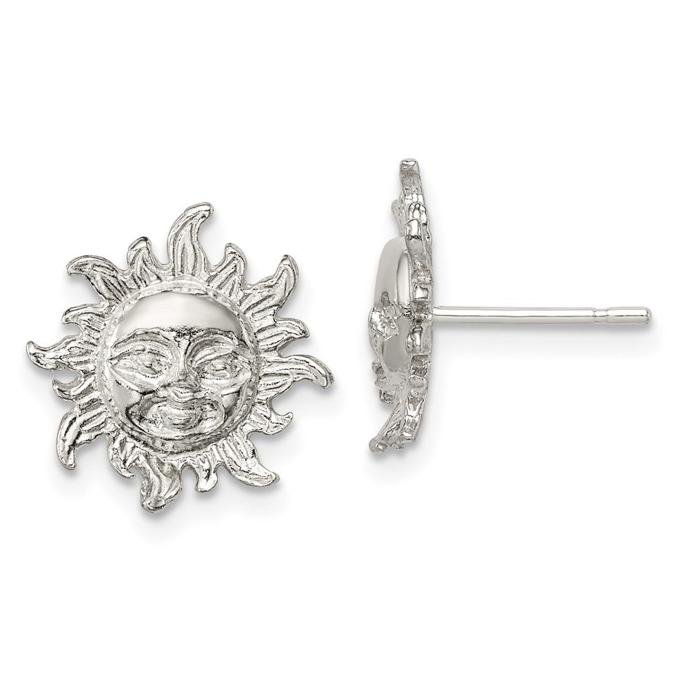 Sterling Silver Sun Mini Earrings