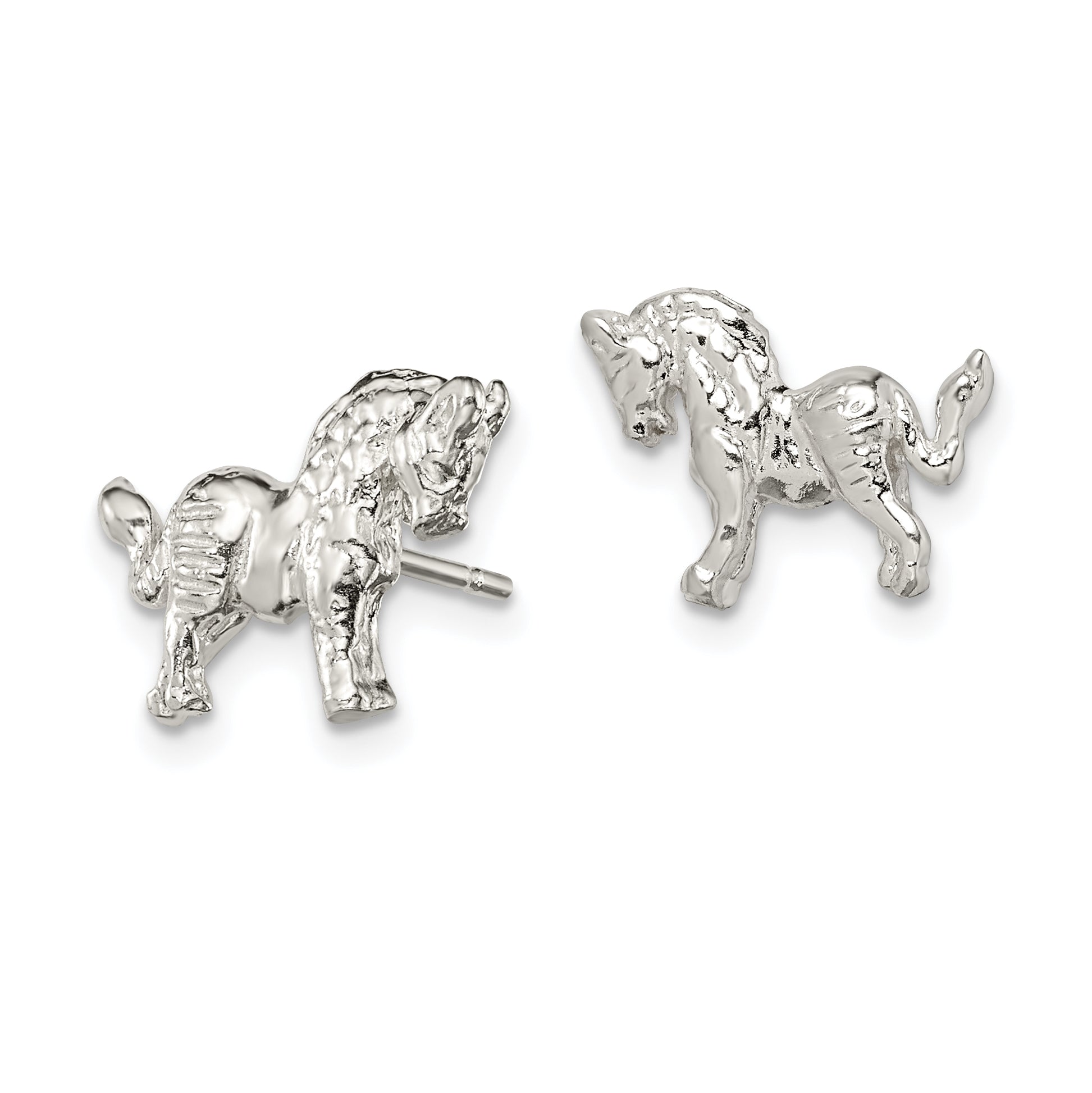 Sterling Silver Unicorn Mini Earrings QE124