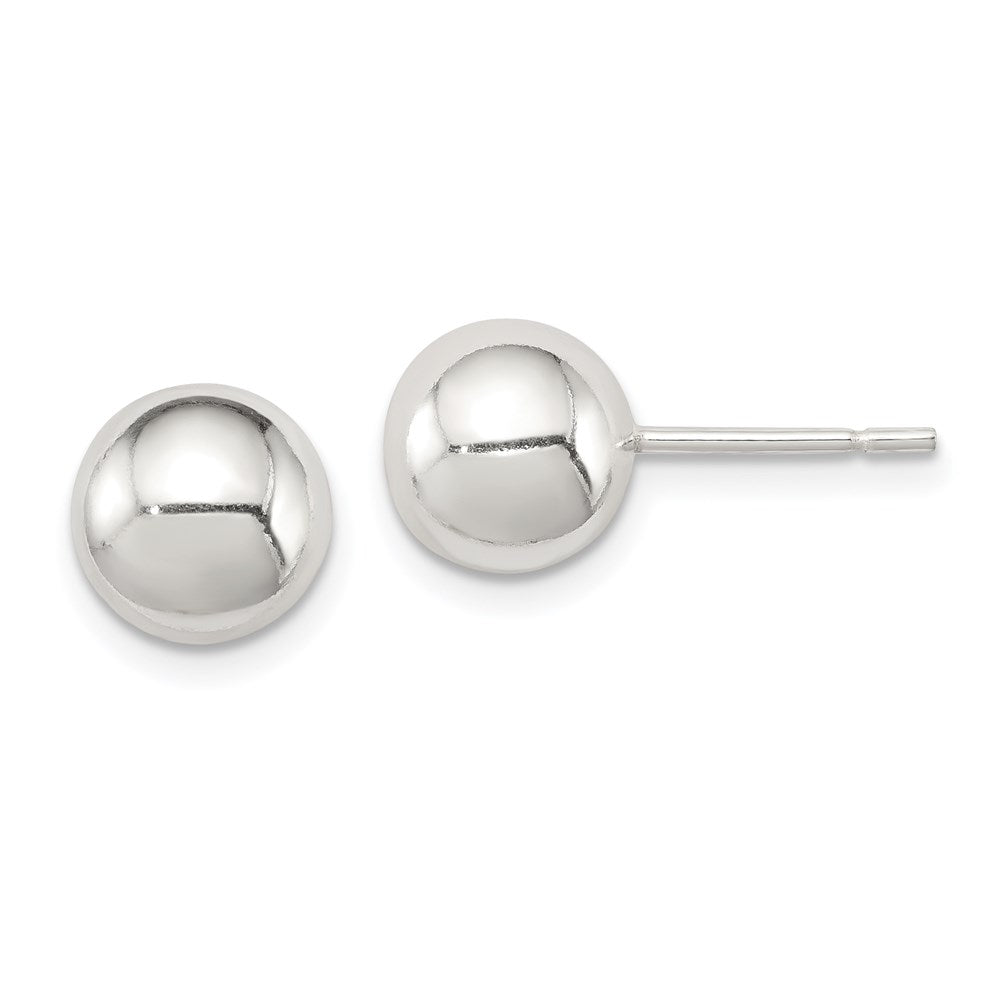 Sterling Silver Polished 8mm Ball Earrings