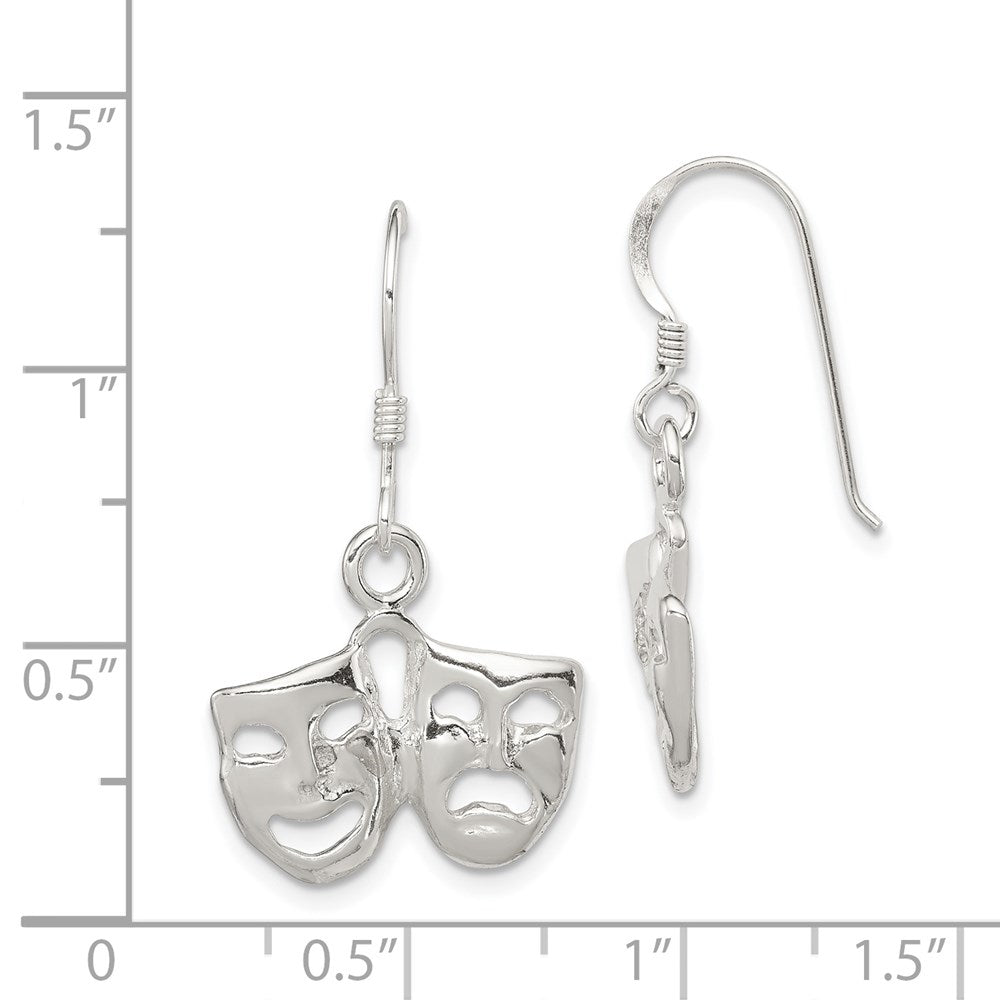 Sterling Silver Comedy/Tragedy Earrings