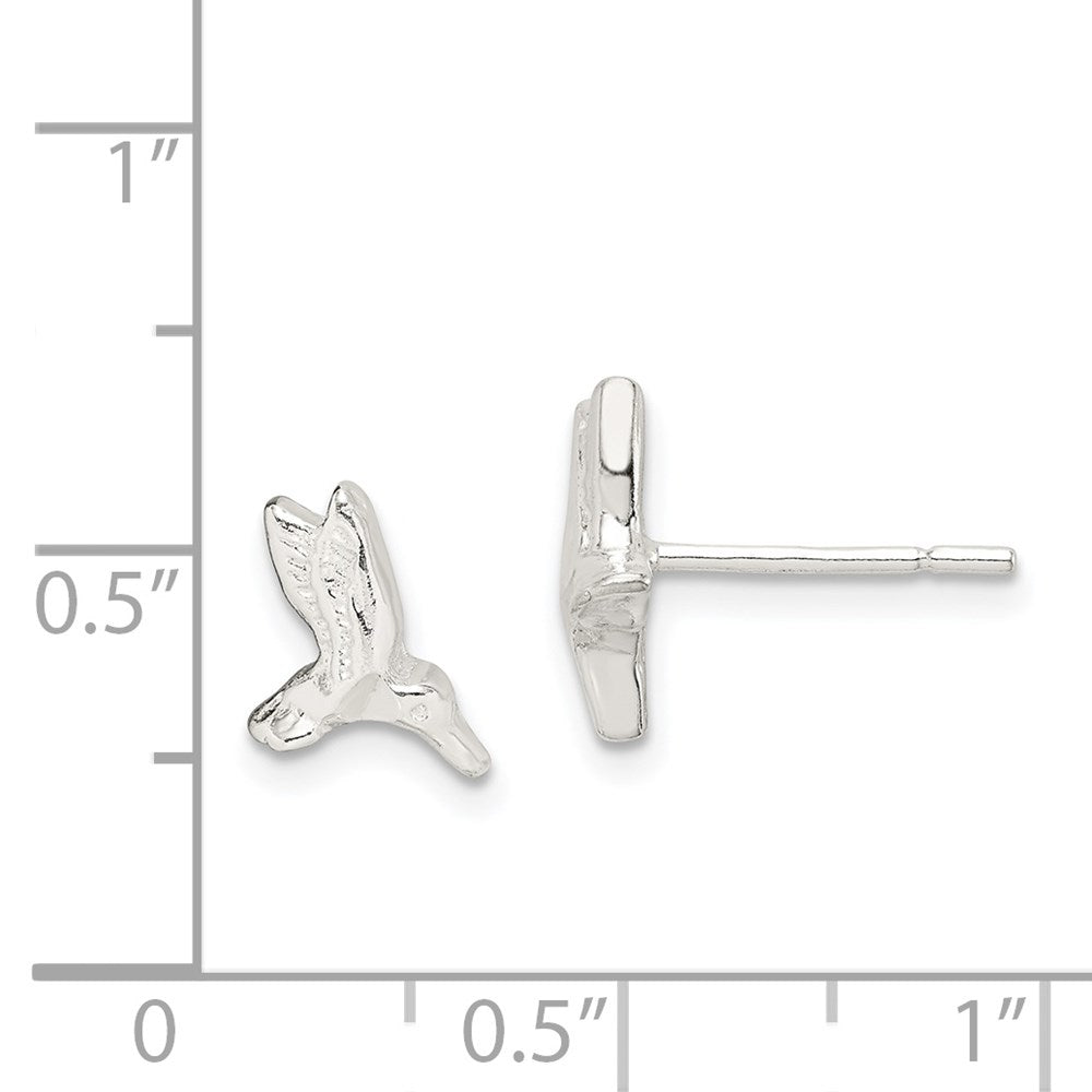 Sterling Silver Hummingbird Post Earrings