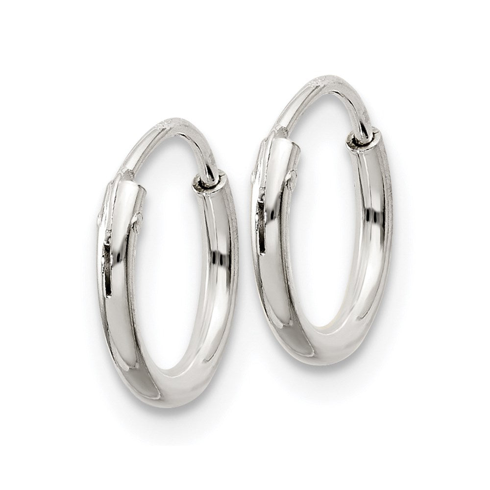 Sterling Silver 1.3mm Hoop Earrings