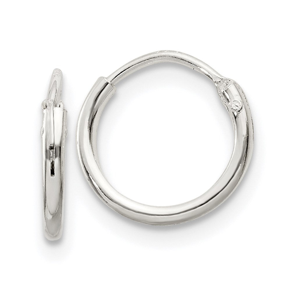 Sterling Silver 1.3mm Hoop Earrings