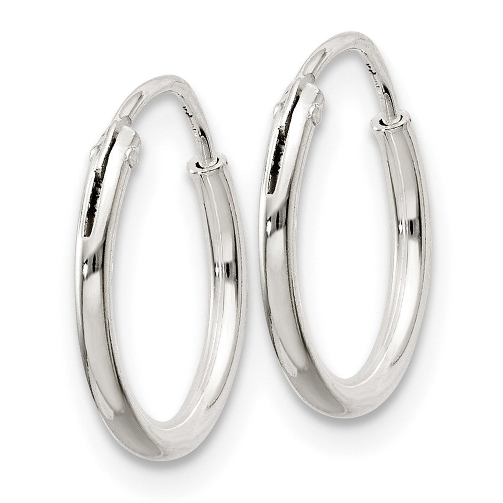 Sterling Silver 1.3mm Hoop Earrings