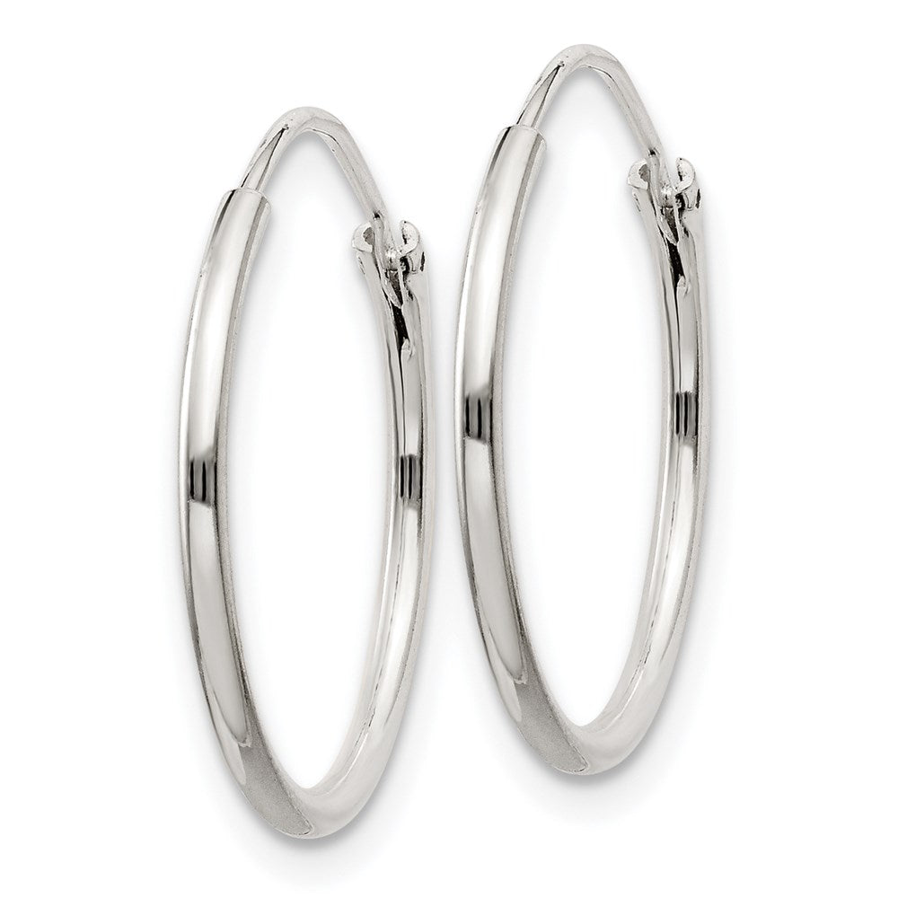 Sterling Silver 1.3mm Hoop Earrings