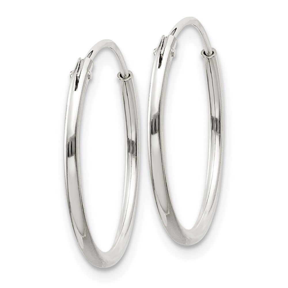 Sterling Silver 1.3mm Hoop Earrings