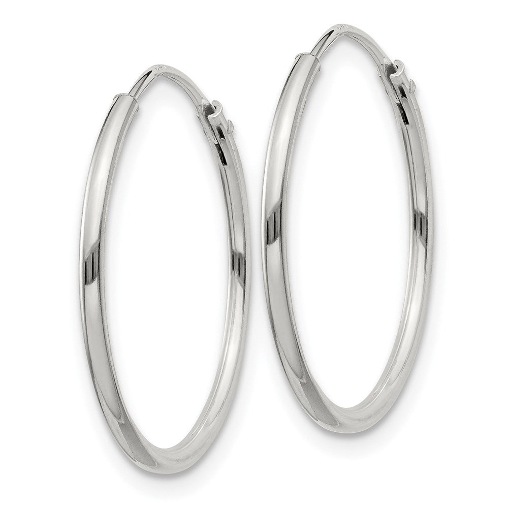 Sterling Silver 1.3mm Hoop Earrings