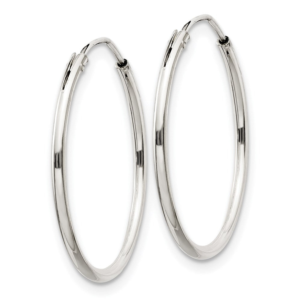 Sterling Silver 1.3mm Hoop Earrings