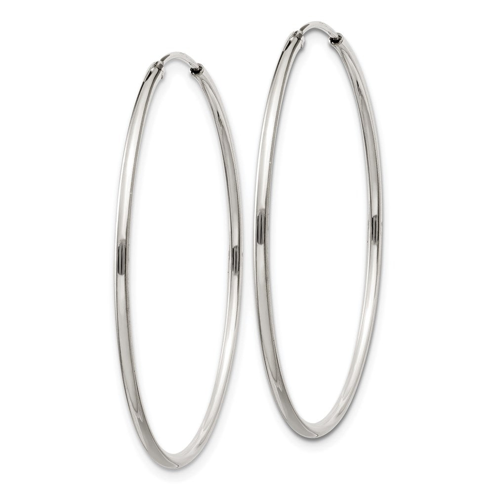 Sterling Silver 1.3mm Hoop Earrings