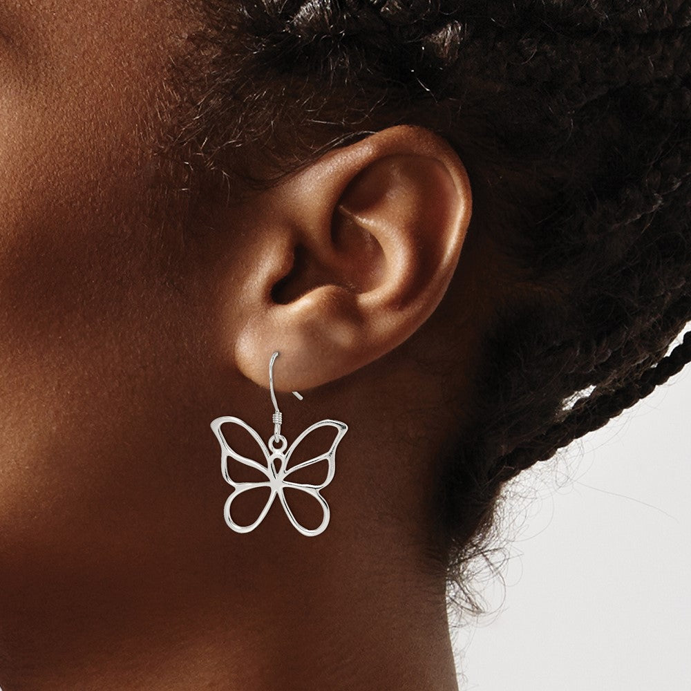 Sterling Silver Butterfly Earrings