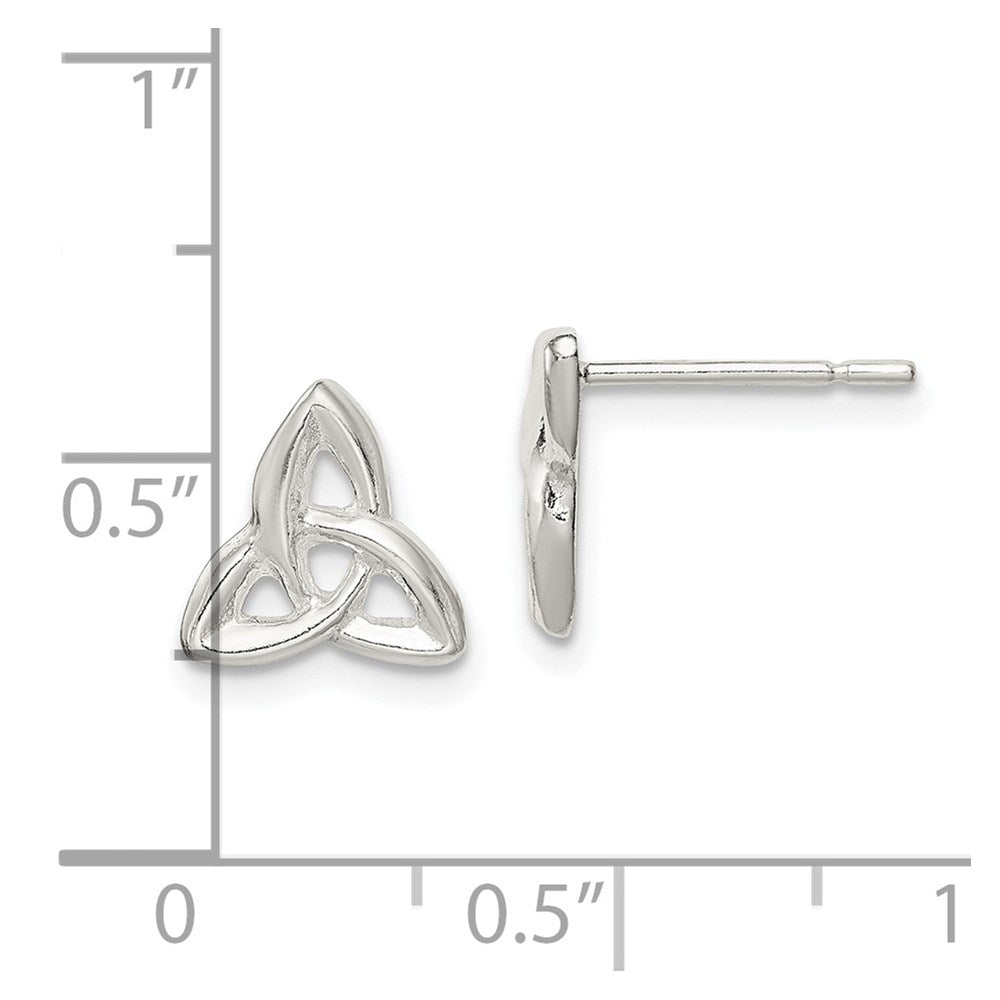 Sterling Silver Trinity Post Earrings