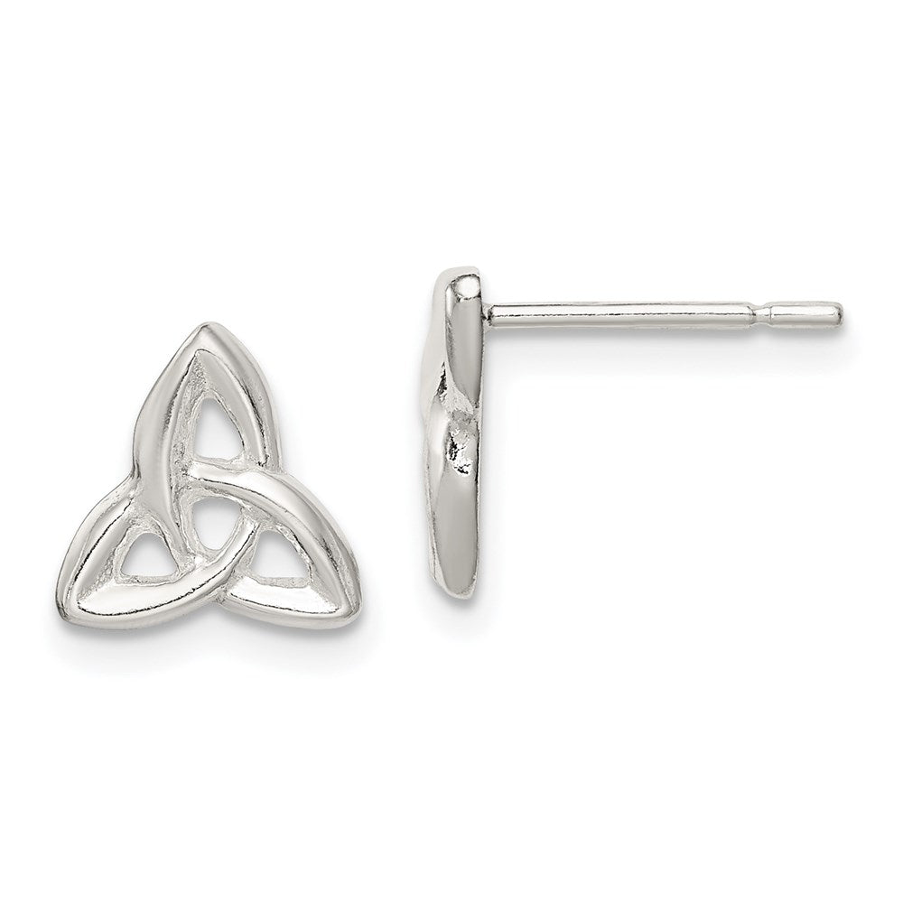 Sterling Silver Trinity Post Earrings