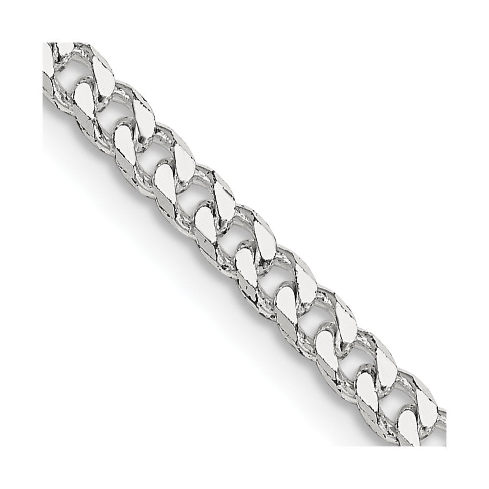 Sterling Silver Polished 3.15mm Curb Chain