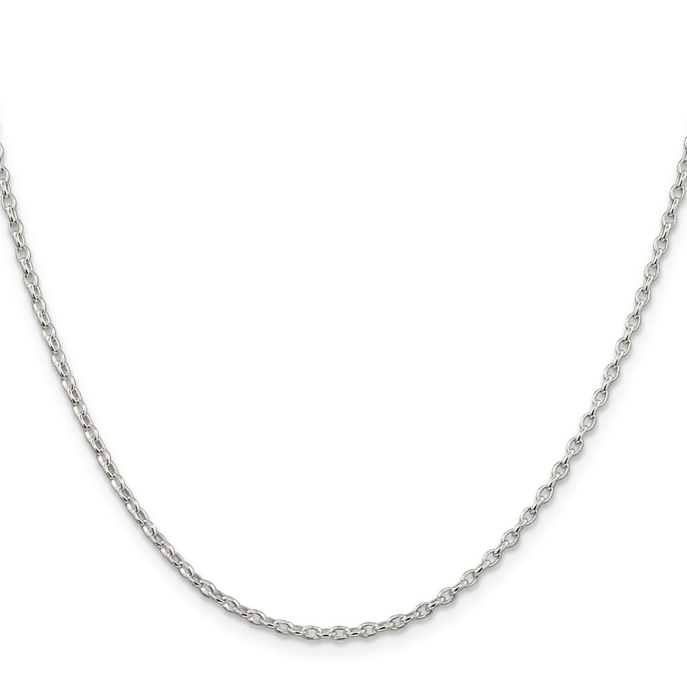 Sterling Silver 1.6mm Oval Fancy Rolo Chain