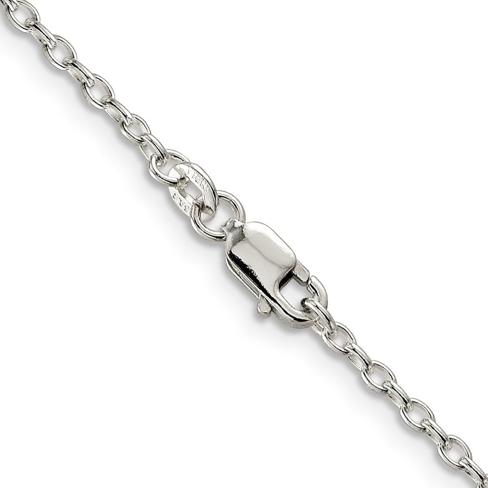 Sterling Silver 1.6mm Oval Fancy Rolo Chain