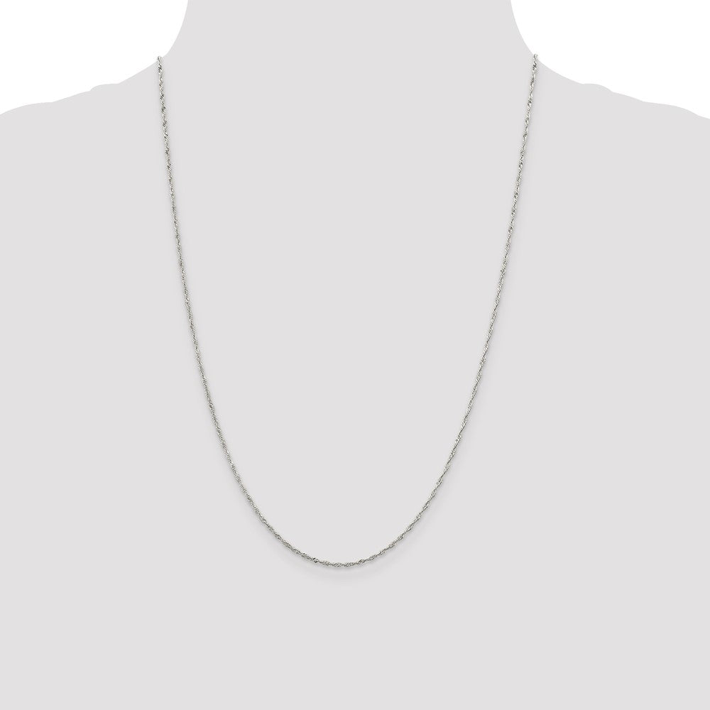 Sterling Silver 1.4mm Singapore Chain