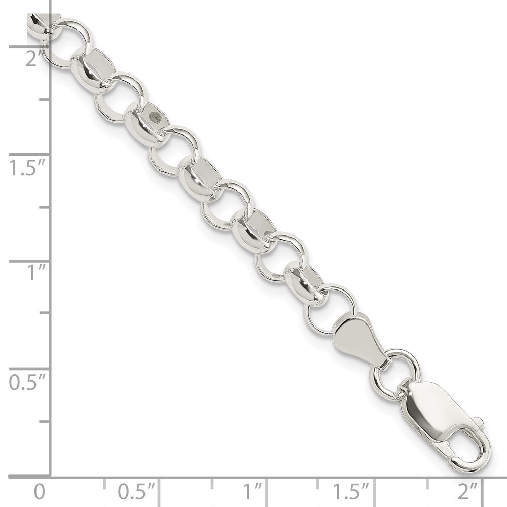 Sterling Silver 6.0mm Belcher Light Bracelet