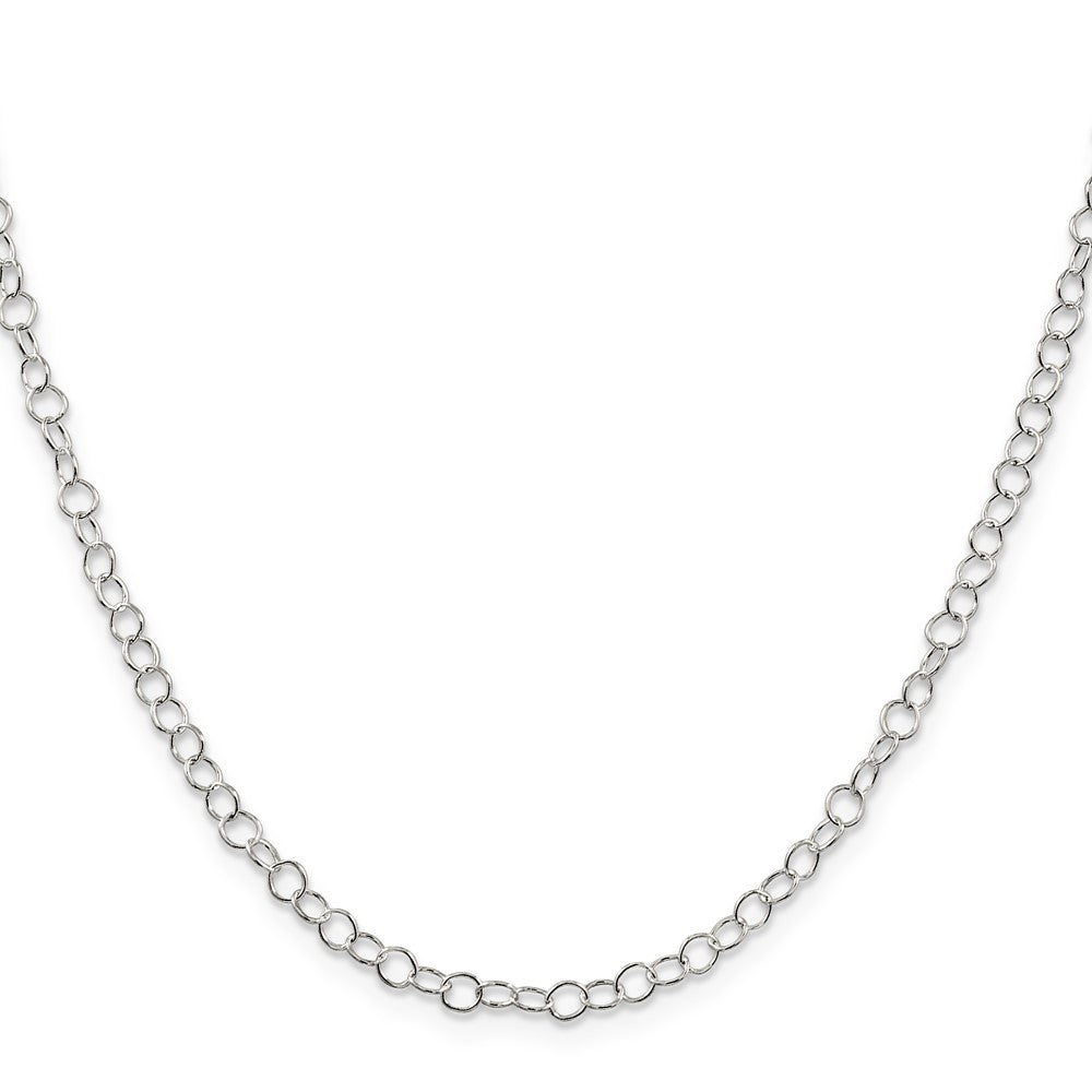 Sterling Silver 3.5mm Fancy Cable Chain