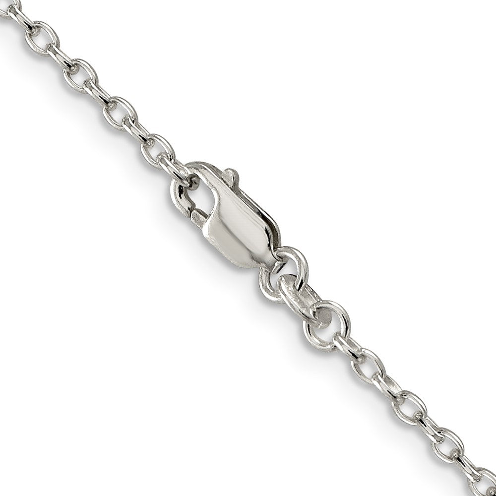 Sterling Silver 2.25mm Oval Cable Chain