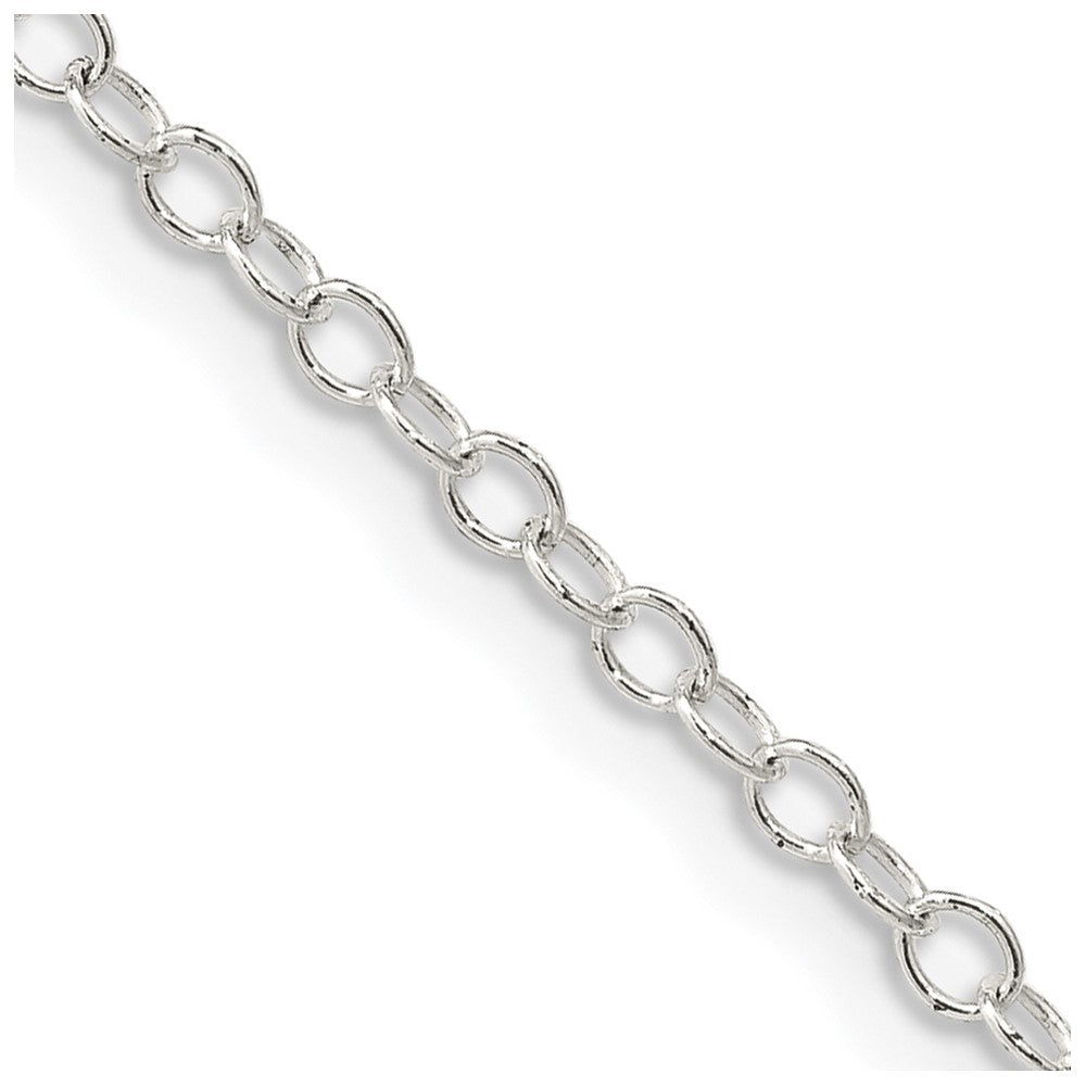 Sterling Silver 2.25mm Oval Cable Chain