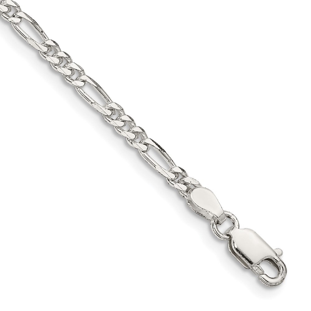 Sterling Silver 2.85mm Figaro Chain