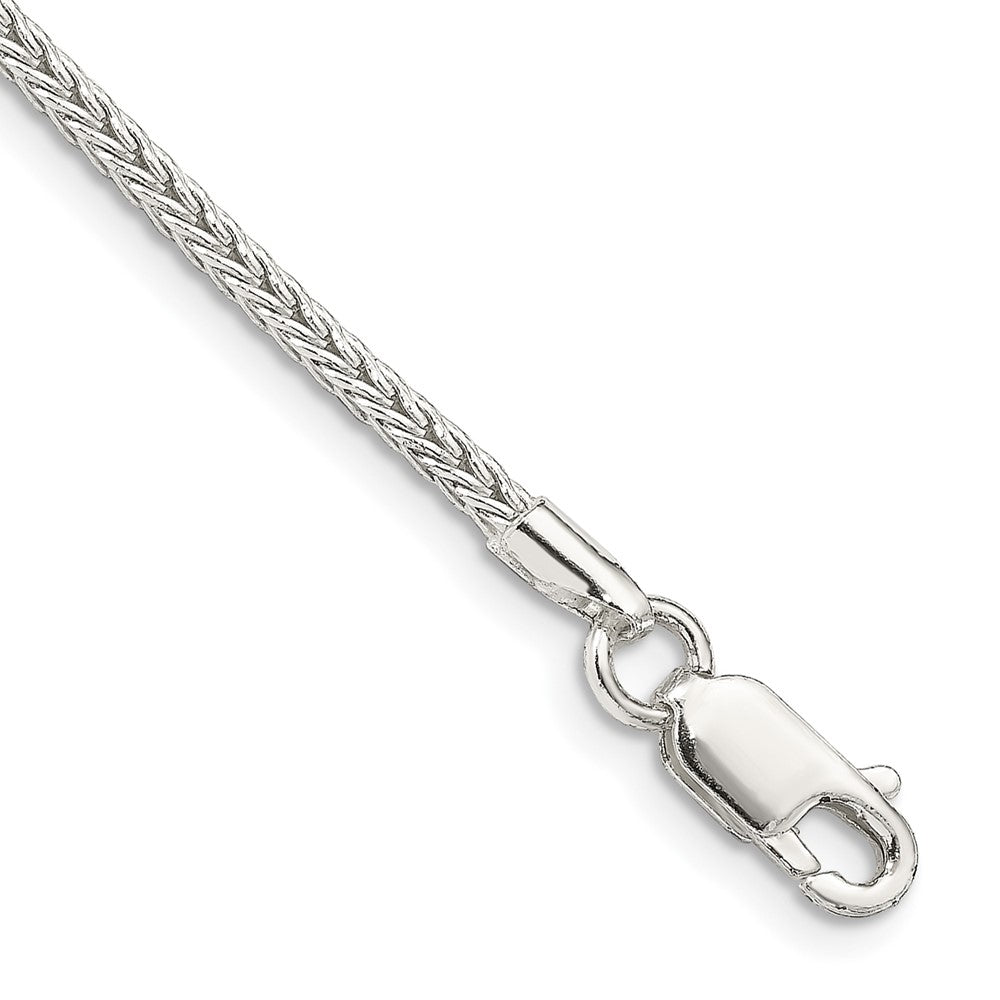 Sterling Silver 2mm Diamond-cut Round Franco Chain