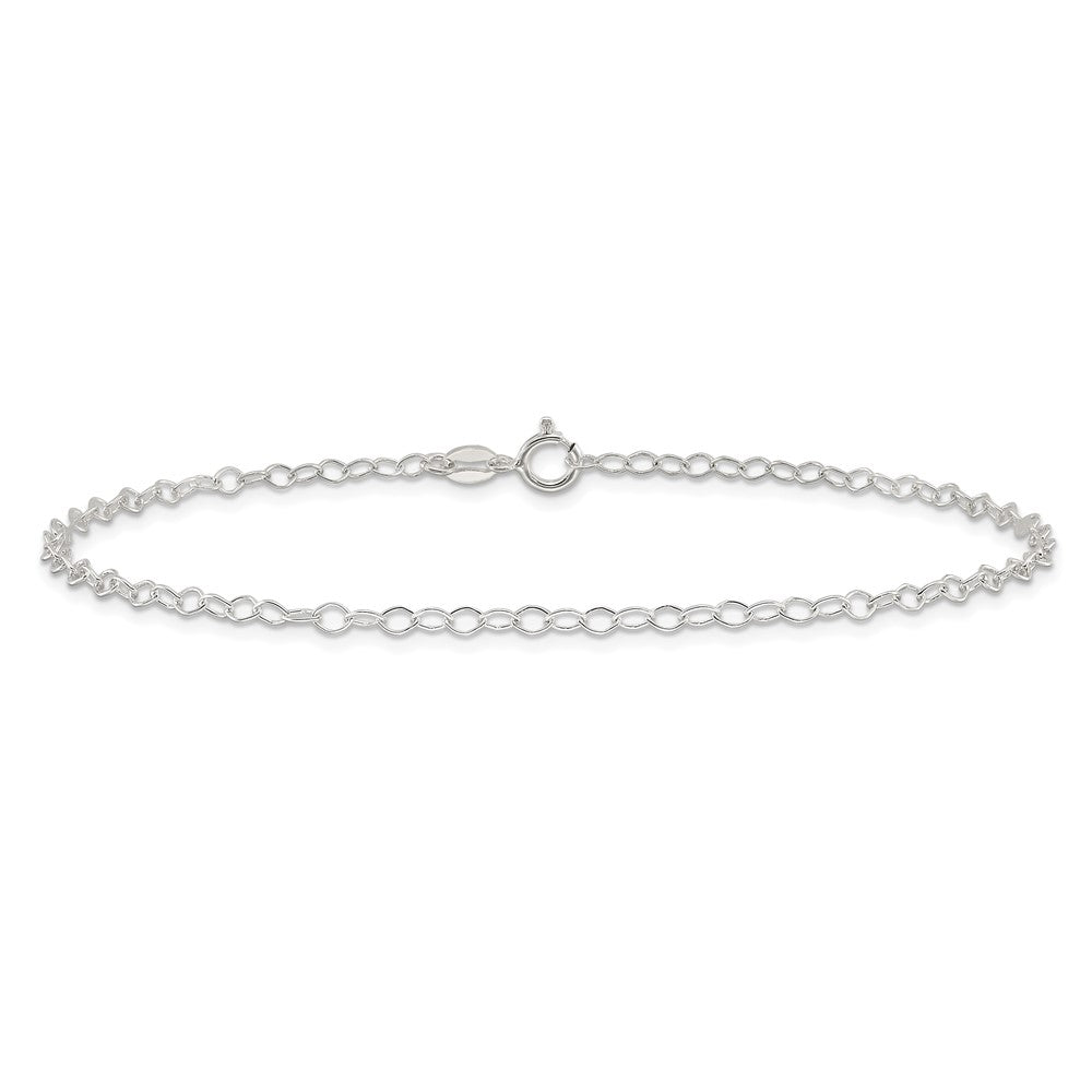 Sterling Silver 2.5 mm Fancy Anklet