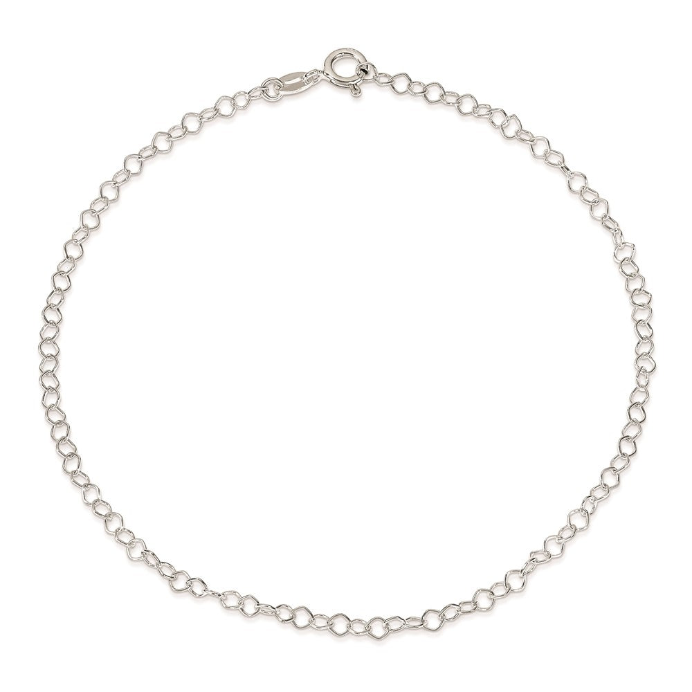 Sterling Silver 2.5 mm Fancy Anklet