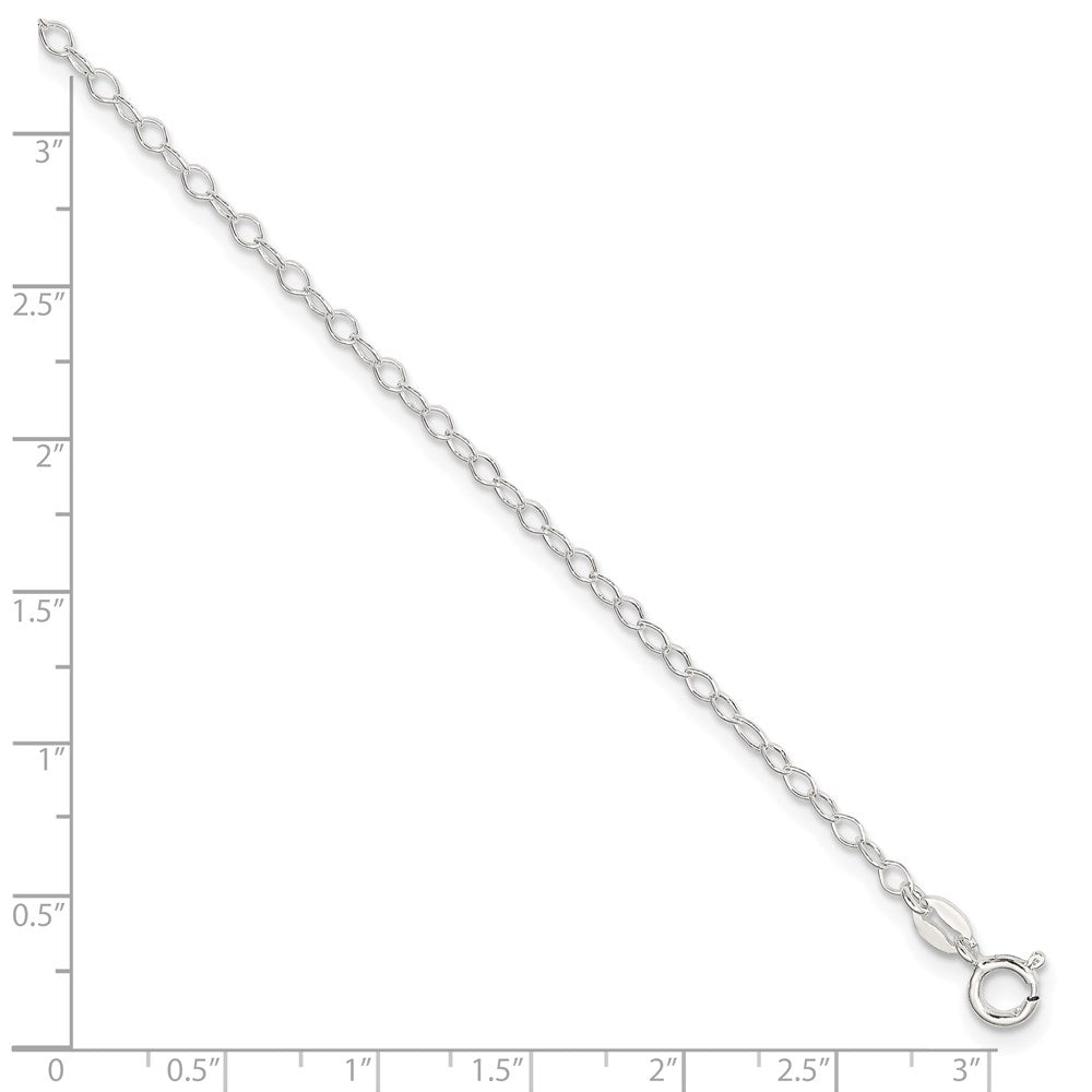 Sterling Silver 2.5 mm Fancy Anklet