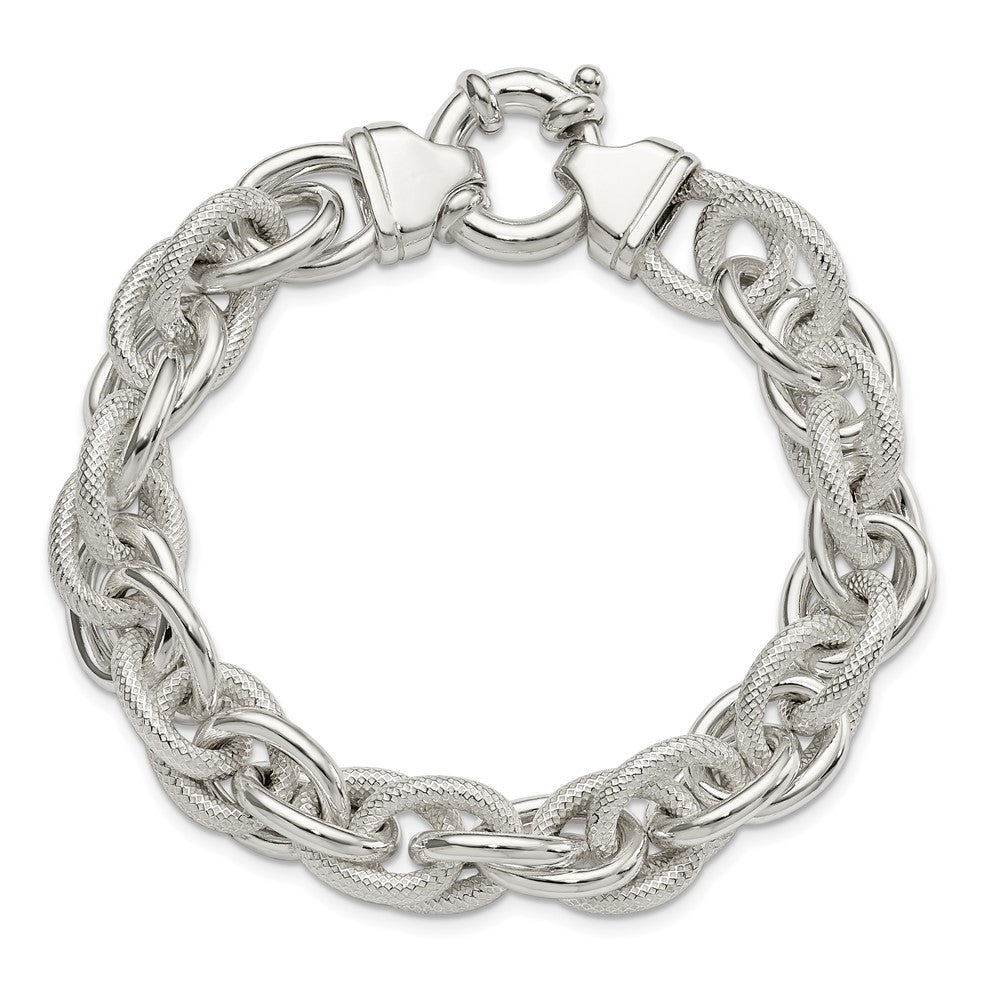 Sterling Silver Fancy Link Bracelet