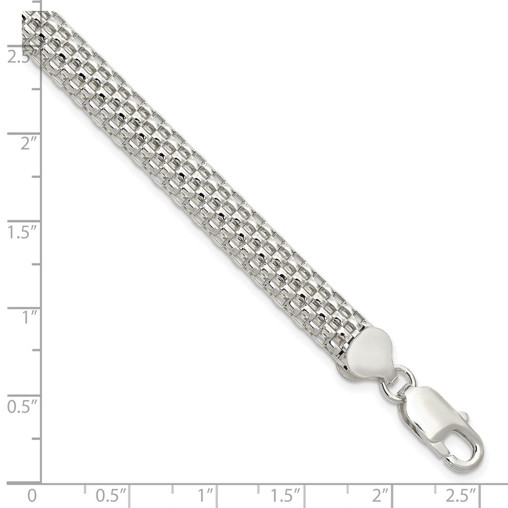 Sterling Silver 8mm Mesh Bracelet