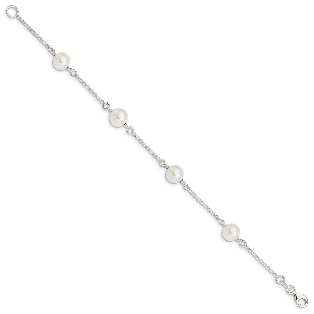 Sterling Silver FW Cultured Pearl Bracelet