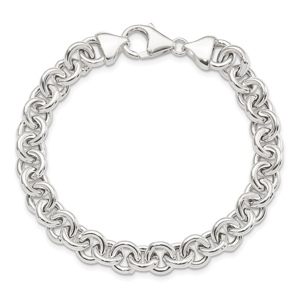 Sterling Silver Polished Fancy Link Bracelet